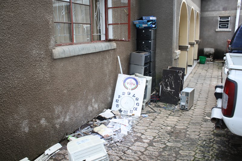 E-waste at NICE before the collection