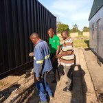 A shipping container arrives at Mzuzu University 2021